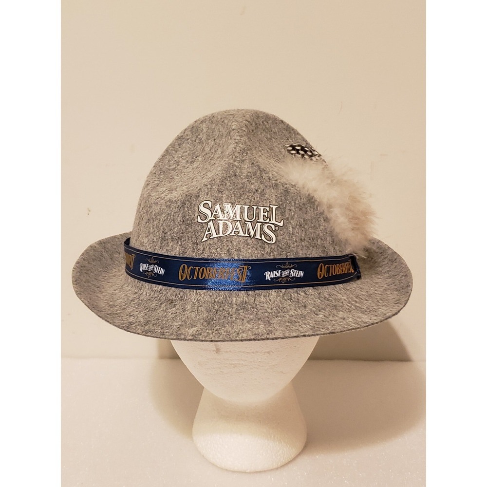 Sam Adams Octoberfest German Beer Alpine Felt Hat Fedora New